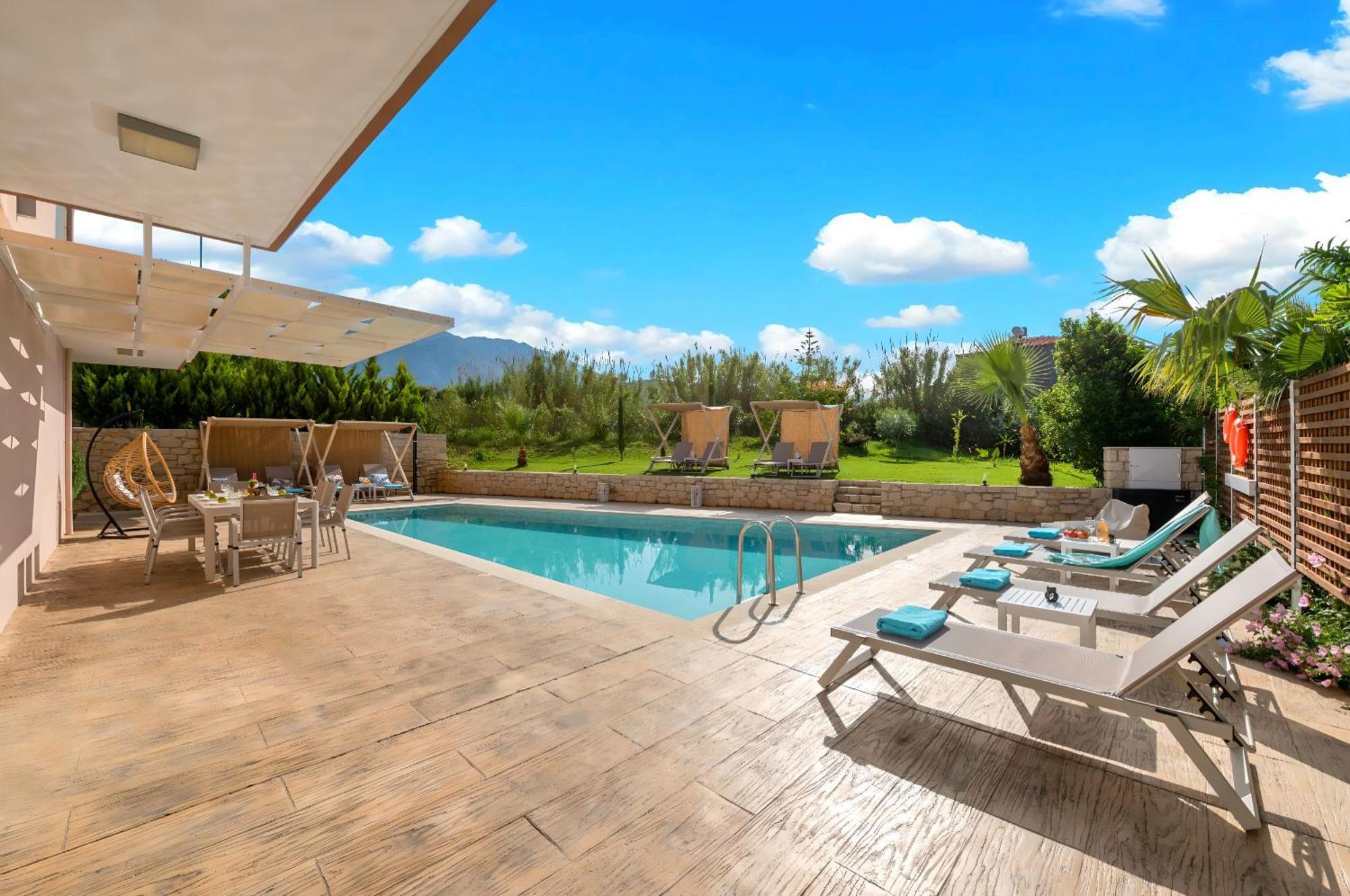 Allas Villa Heated Pool Chania  ภายนอก รูปภาพ